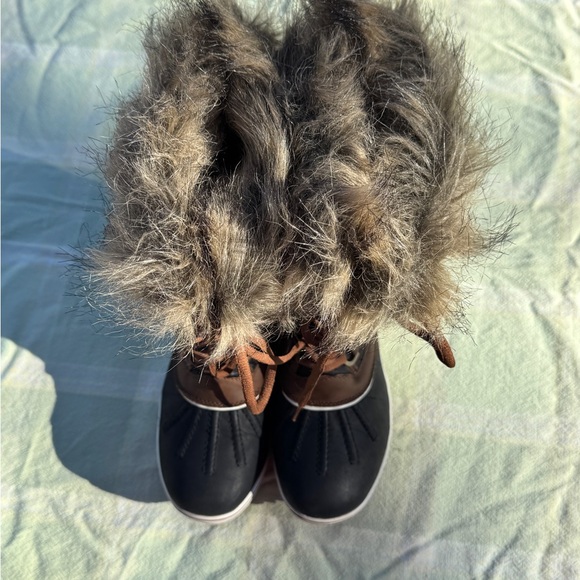 Women's Faux Fur Lined Winter Boots Size 6 - Picture 5 of 7